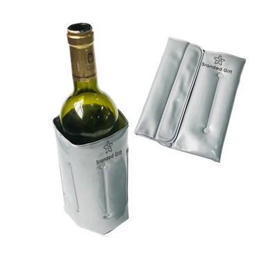 PVC Wine Bottle Ice Cooler Bag with Cool Gel