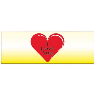 Heart Panoramic Badge w/ Bar Pin (1.625"x4.625")