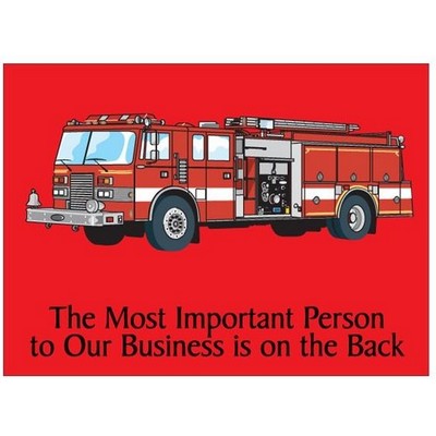 Fire Truck Rectangle Photo Hand Mirror (2½"x3½")