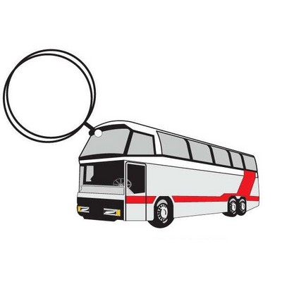 Commercial Bus Executive Keychain w/Mirrored Back (12 Square Inch)