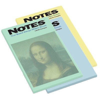 100-Sheet Stik-Withit® Adhesive Notepad w/ Pastel Paper (4"x6")