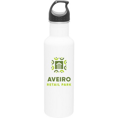 24 oz h2go Bolt Water Bottle (White)