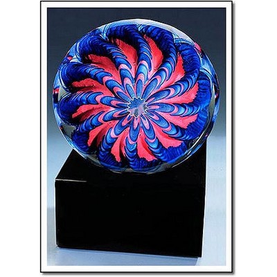Arctic Flame Urchin Sculpture w/o Marble Base (3.25"x3.25")