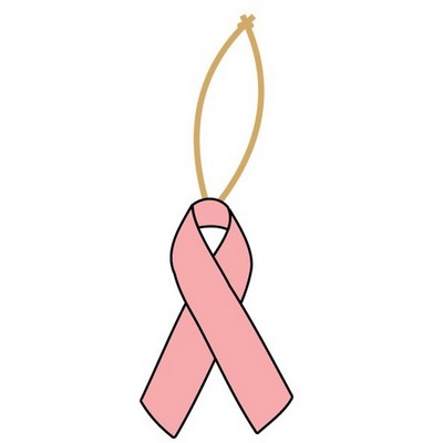 Awareness Ribbon Promotional Ornament w/ Black Back (10 Square Inch)