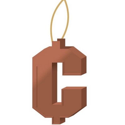 Cent Sign Gift Shop Ornament w/ Mirrored Back (2 Square Inch)