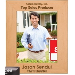 Red Alder Engraved Photo Frame (6 1/2"x 8 1/2")