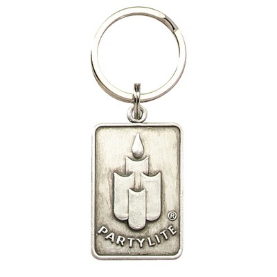 Economical Cast Zinc Alloy Key Tag (1-3/4" x 2.5mm thick)