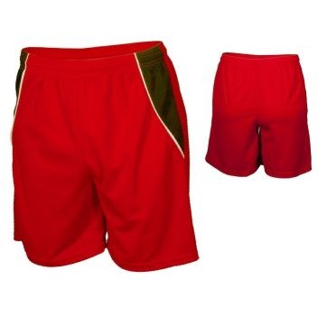 Adult Cool Mesh Short w/ Contrasting Front Panel & Piping (7" Inseam)