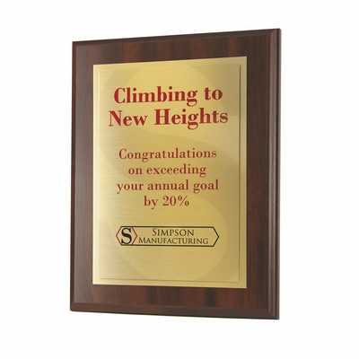 Simulated Cherry Panel Plaque (7"x9")