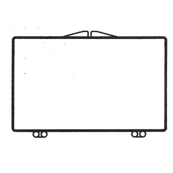 Rigid Clear Hinged Plastic Box (3 1/2"x2 1/8"x3/8")