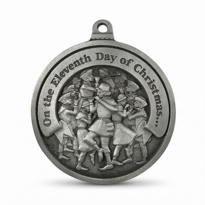 Twelve Days of Christmas Full Size Ornament (Day 11 - Eleven Pipers Piping)