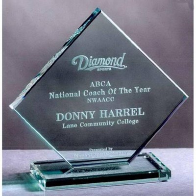 Jade Clipped Diamond Award (6"x 6")