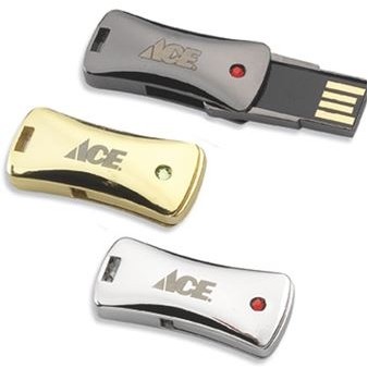 Silver Surf Micro USB Drive w/Key Chain (128 GB)