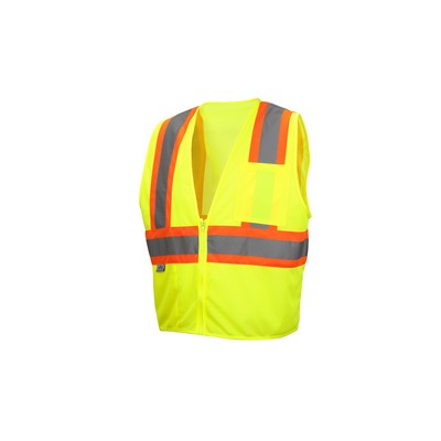 Pyramex Lumen-X Self Extinguishing Class 2 Level 2 Hi-Visibility Vest w/ Contrast Trim