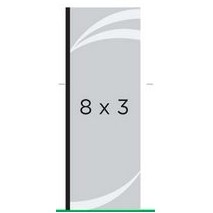 Custom 8' x 3' Vertical Flag (1 Side)