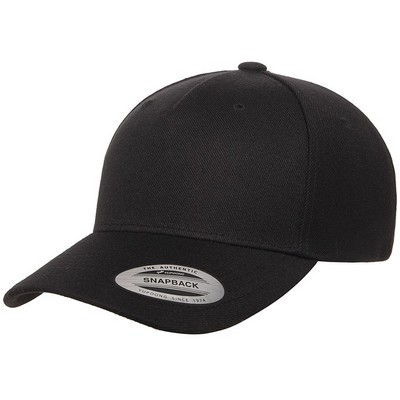 YP Classics™ Premium 5 Panel Wool Blend Curved Visor Snapback (Embroidered)