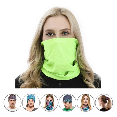 Plain Lime Green Neck Gaiter Face Cover