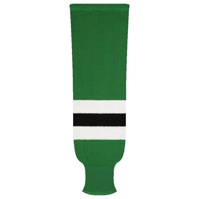 Dallas Pro Series Green Road Socks w/White & Black Stripes