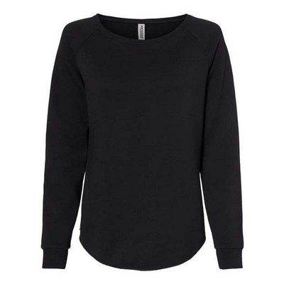 Independent Trading Co.® Women's California Wave Wash Crewneck Sweatshirt