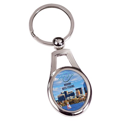 Metal Keychain with Insert