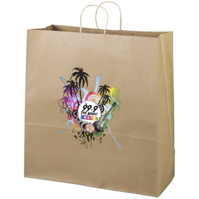 Eco Duke - Kraft-Brown Shopper - ColorVista (18" x 7" x 18 3/4")