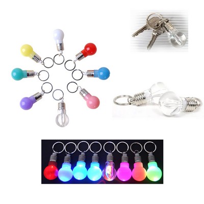 Light Bulb Shape LED Keychain