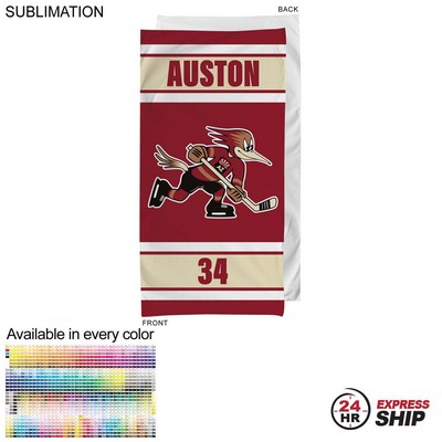 24 Hr Express Ship - Team Towel in HEAVIER Plush and Soft Velour Terry Cotton Blend, (30"x60")