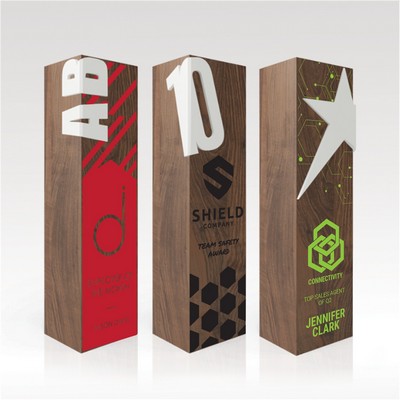 Square Walnut Award 7" Faceplate