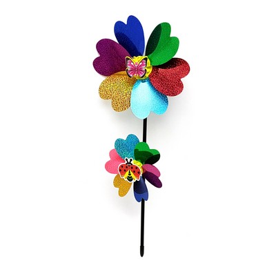 Two Wheel Laser Pinwheel