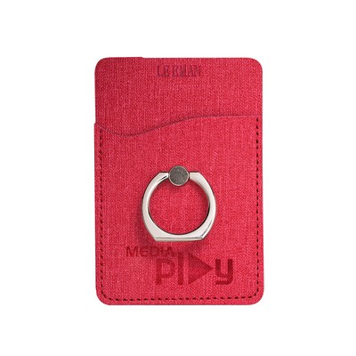 RFID Phone Pocket With Metal Ring Phone Stand