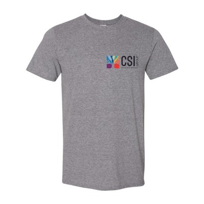 Gildan® Soft Style T-Shirt Sport Gray Heather Short Sleeve