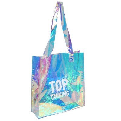 Holographic Laser PVC Clear Tote Bag