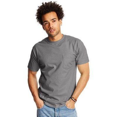 Hanes 61 Oz Beefy-T&reg; With Pocket