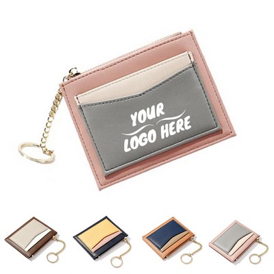 Slim Leather Card Case Holder