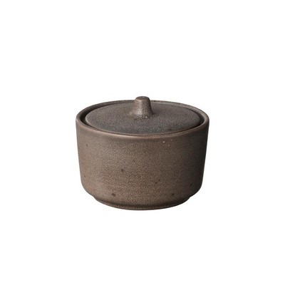 blomus Kumi Espresso Brown Stoneware Sugar Bowl
