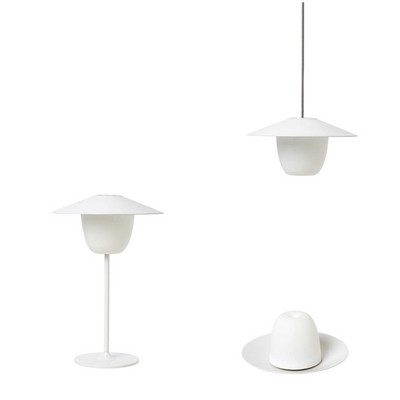 blomus Ani White 3" 1 Rechargeable LED Lamp