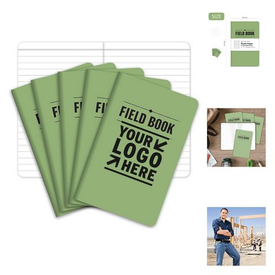 48 Pages 24 Sheets Pocket Sized 3.5 x 5.5" Lined Memo Book