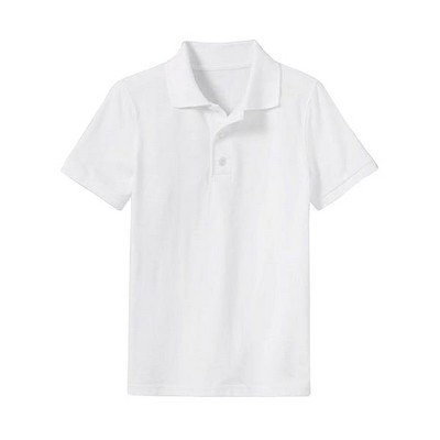 Boys' Uniform Polos - XL, White, Short Sleeve (Case of 36)
