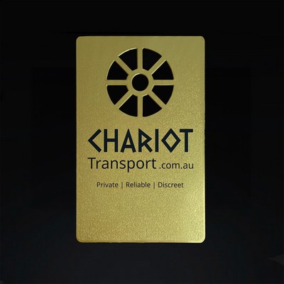 Die-Cut Gold Card