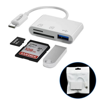 3-in-1 Type C Memory Card Reader