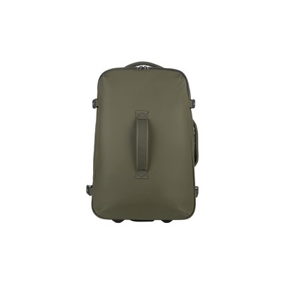 Gommo Designer Two-Wheeled Duffle Carry-On Trolley (Olive Green)