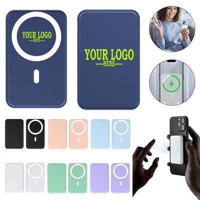5000mah 15W Magnetic Power Bank Portable Charger