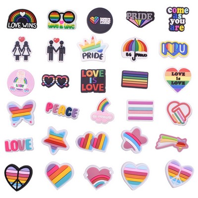 Rainbow Shoe Charm (No Decoration)