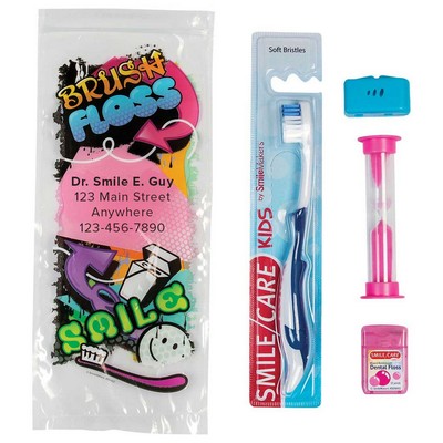 Custom Youth Grafitti Basic Zippered Bag Dental Kits