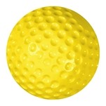 Dimple Molded Baseball-Gold