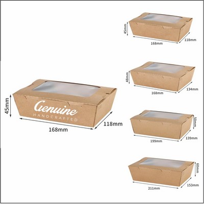 17oz Kraft Paper Takeaway Food Box