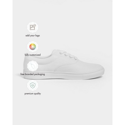Men's All-Over Print Lace Up Canvas Shoe