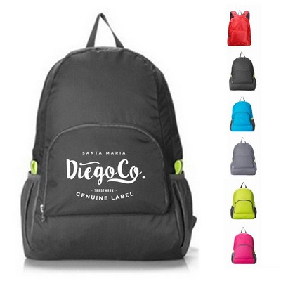 Outdoor Foldable Backpack with Front Pocket