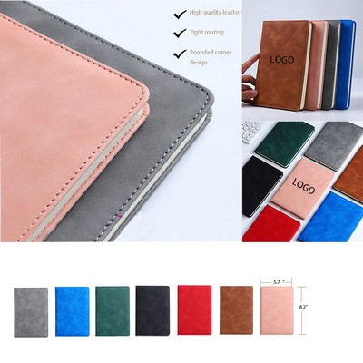 A5 Custom Business Thickened PU Leather Ruled Journal Notebook