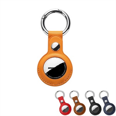 Protective Leather Tracker Tag Keychain